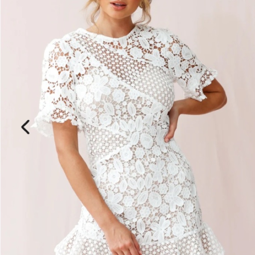 Crochet lace dress